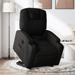 vidaXL Fotoliu electric rabatabil cu ridicare, negru, textil GartenMobel Dekor (3204394)