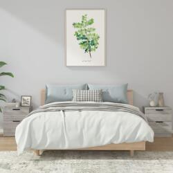 vidaXL Noptiere de perete, 2 buc. , gri sonoma, lemn prelucrat GartenMobel Dekor (817036)