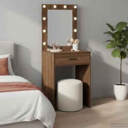 vidaXL Birou de Toaleta Stejar închis 50 x 41 x 135 cm Lemn compozit GartenMobel Dekor (865043)