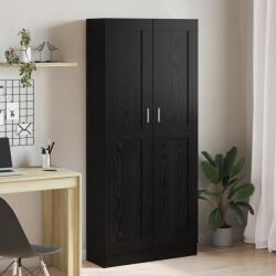 vidaXL Dulap pentru carti Stejar Negru 82, 5 x 30, 5 x 185 cm GartenMobel Dekor (3394793) Biblioteca