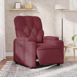 vidaXL Fotoliu rabatabil electric, rosu vin, material textil GartenMobel Dekor (3204689)