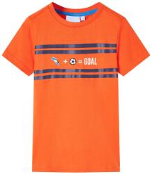 vidaXL Tricou pentru copii, portocaliu închis, 116 GartenMobel Dekor (12446)