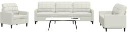 vidaXL Set de canapele cu perne, 4 piese, crem, catifea GartenMobel Dekor (3278449) Canapea