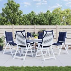 vidaXL Perne scaun spatar înalt 6 buc. , bleumarin, tesatura Oxford GartenMobel Dekor (377670)