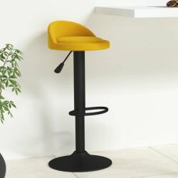 vidaXL Scaun de bar, galben, catifea GartenMobel Dekor (333597)