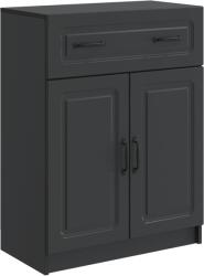 vidaXL Bufet cu sertar Negru 66 x 34, 5 x 87 cm Lemn prelucrat GartenMobel Dekor (895786) Comoda