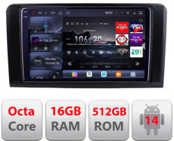 Edotec Navigatie Android Mercedes ML GL 2005-2012 QLED 2K 16GB RAM 512GB (KIT-213+EDT-E809-2K)