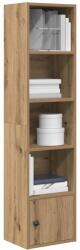 vidaXL Biblioteca, stejar artizanal, 31x24x127 cm, lemn prelucrat GartenMobel Dekor (860354) Biblioteca