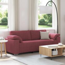 vidaXL Sofa cu 3 locuri Rosu Vin 220 cm tesatura GartenMobel Dekor (4105240) Canapea