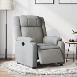 vidaXL Fotoliu rabatabil electric, gri deschis, textil GartenMobel Dekor (3205178)