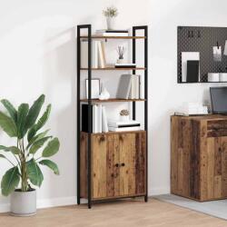 vidaXL Dulap pentru carti Lemn Vechi 60 x 24 x 161 cm Lemn compozit GartenMobel Dekor (883860) Biblioteca