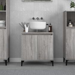 vidaXL Dulap de chiuveta, gri sonoma, 58x33x60 cm, lemn prelucrat GartenMobel Dekor (821266)
