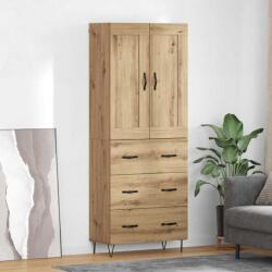 vidaXL Bufet Stejar Artizanal 69, 5 x 34 x 180 cm Lemn compozit GartenMobel Dekor (3415849) Comoda