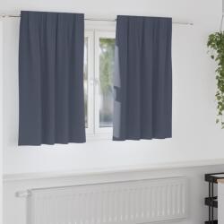 vidaXL Perdele Opaque cu Inel 2 pcs Antracit 140 x 140 cm Poliester GartenMobel Dekor (4107448)