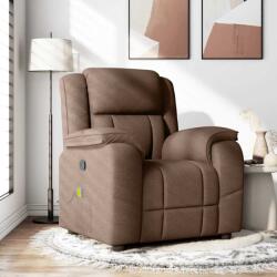 vidaXL Fotoliu de masaj rabatabil, maro, material textil GartenMobel Dekor (4015714)
