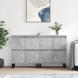 vidaXL Servante, 2 piese, gri beton, lemn prelucrat GartenMobel Dekor (3190185) Comoda