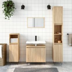 vidaXL Dulap de baie, stejar sonoma, 58x33x60 cm, lemn prelucrat GartenMobel Dekor (831583)