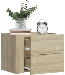 vidaXL Noptiere de perete, 2 buc. , stejar sonoma, 45x30x35 cm GartenMobel Dekor (848330)