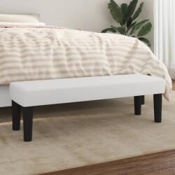 vidaXL Banca, alb, 100x30x30 cm, piele ecologica GartenMobel Dekor (346661)