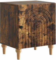 vidaXL Noptiera din lemn prelucrat, stejar fumuriu, 43x34, 5x50 cm (894115)