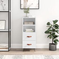 vidaXL Servanta, alb extralucios, 34, 5x34x90 cm, lemn compozit GartenMobel Dekor (828638) Comoda