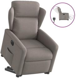 vidaXL Fotoliu electric rabatabil cu ridicare, gri taupe, textil GartenMobel Dekor (3303161)