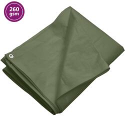 vidaXL Prelata 260 g/m2, verde, 6x8 m, HDPE GartenMobel Dekor (151555)