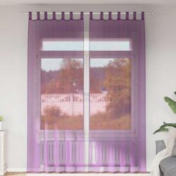 vidaXL Perdele Voile cu Bucle 2 buc Violet 140x260 cm GartenMobel Dekor (4102295)