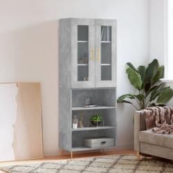 vidaXL Dulap înalt, gri beton, 69, 5x34x180, lemn compozit GartenMobel Dekor (3198717) Comoda