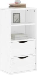 vidaXL Dulap lateral cu sertare ODDA alb 40x24x79 cm lemn masiv de pin GartenMobel Dekor (4103594) Comoda
