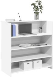 vidaXL Birou de receptie, alb, 100x50x103, 5 cm, lemn stratificat GartenMobel Dekor (3324160)