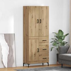 vidaXL Bufet Stejar Artizanal 69, 5 x 34 x 180 cm Lemn compozit GartenMobel Dekor (3415911) Comoda