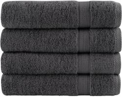 vidaXL Prosoape dus premium SOLUND 4 buc antracit 70x140cm 600gsm GartenMobel Dekor (137161) Prosop