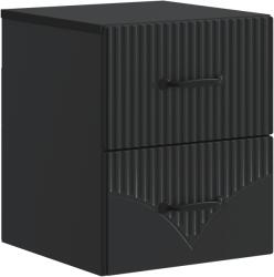 vidaXL Noptiera suspendata cu 2 sertare, neagra, 34, 5x33x40 cm (898977)