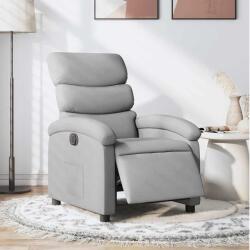 vidaXL Fotoliu rabatabil electric, gri deschis, textil GartenMobel Dekor (3203954)