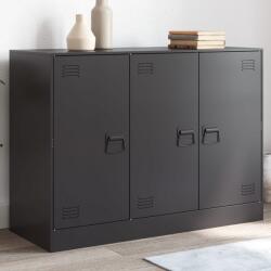 vidaXL Servanta, negru, 99x39x73 cm, otel GartenMobel Dekor (841721) Comoda