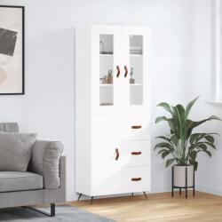 vidaXL Dulap înalt, alb, 69, 5x34x180 cm, lemn compozit GartenMobel Dekor (3198441) Comoda