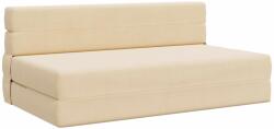 vidaXL Canapea Plianta cu Pat Crem 203 x 152 x 15 cm GartenMobel Dekor (900133) Canapea