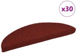 vidaXL Covorase scari autoadezive, 30 buc. , 56x17x3 cm, rosu bordeaux, semirotunde GartenMobel Dekor (3365683) Covor