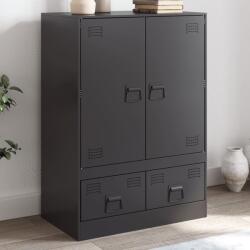 vidaXL Dulap înalt, negru, 67x39x95 cm, otel GartenMobel Dekor (841805) Comoda