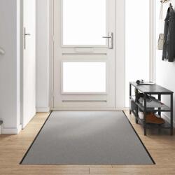 vidaXL Covoras de intrare Gri si negru 120 x 350 cm 100% Poliamida GartenMobel Dekor (4100776) Pres