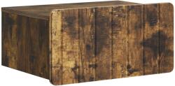 vidaXL Dulap de noapte suspendat, stejar fumuriu, 49 x 34, 5 x 24 cm (898285)
