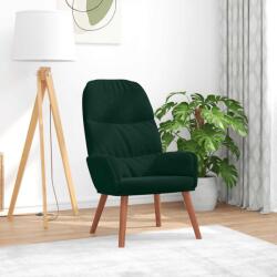 vidaXL Scaun de relaxare, verde închis, catifea GartenMobel Dekor (4102612)