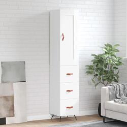 vidaXL Dulap înalt, alb extralucios, 34, 5x34x180 cm, lemn prelucrat GartenMobel Dekor (3200171) Comoda