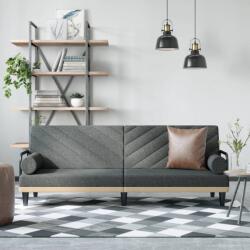 vidaXL Canapea extensibila cu cotiere, gri închis, textil GartenMobel Dekor (351932) Canapea