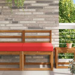 vidaXL Perna pentru canapea de exterior Rosu 60 x 60 x 8 cm Poliester GartenMobel Dekor (900699)