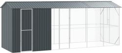 vidaXL Cusca pentru pasari Antracit 645 x 208 x 247 cm Otel Galvanizat GartenMobel Dekor (3325154)