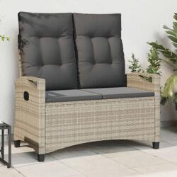 vidaXL Banca de gradina cu perna 105 x 60 x 112 cm otel GartenMobel Dekor (42026855)