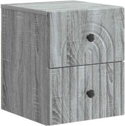 vidaXL Noptiera suspendata gri Sonoma cu 2 sertare, 33 x 34, 5 x 40 cm (898137)