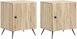 vidaXL Set 2 noptiere stejar Sonoma din lemn prelucrat, 43x34, 5x50 cm (895490)
